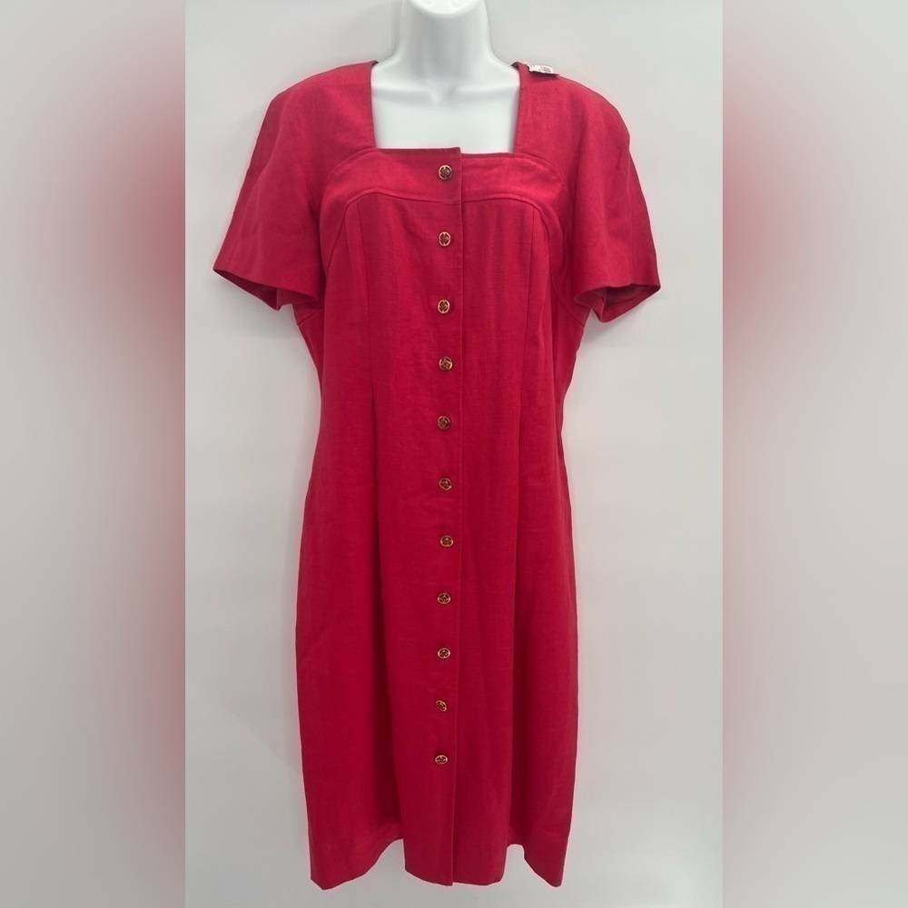 Liz Claiborne Red Midi Dress